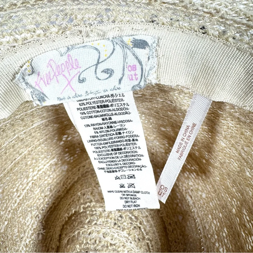 Free People Wide Brim Lace Hat | Packable Summer Sun Hat - Picture 7 of 7
